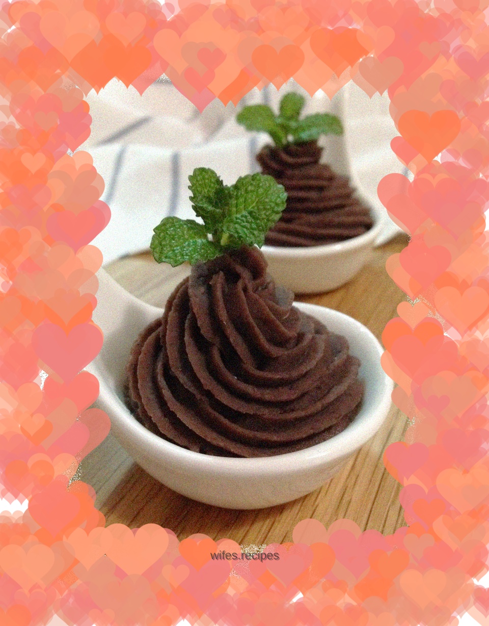 Homemade red bean paste