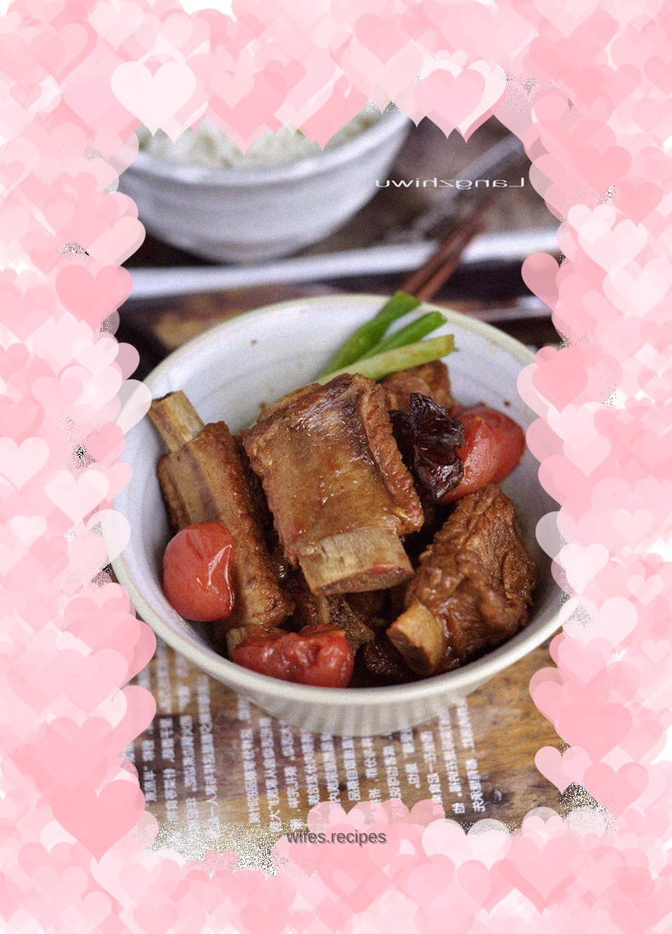 Braised pork ribs