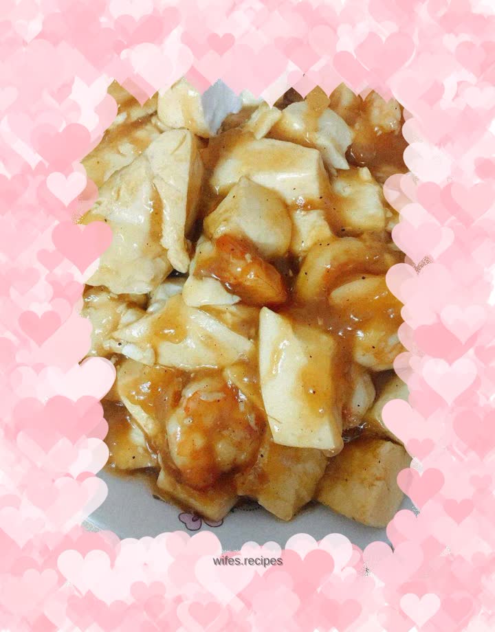 Shrimp and tofu stew