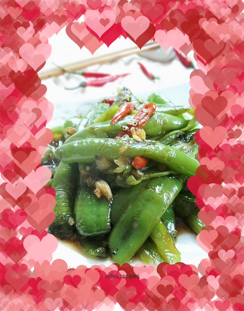 Sweet and sour green pepper