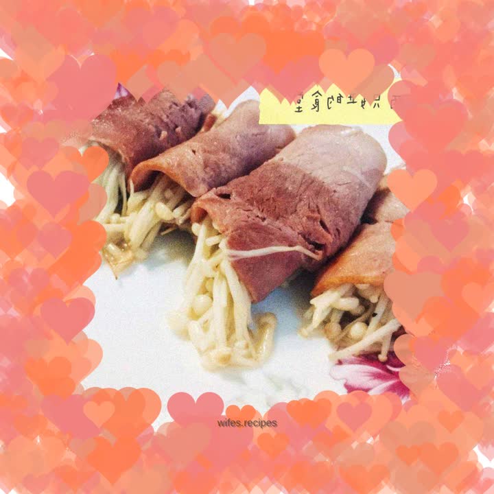 Enoki Mushroom Bacon Roll