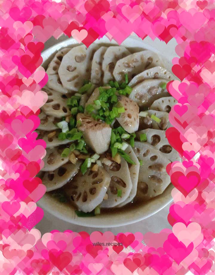 Lotus root stuffed with meat