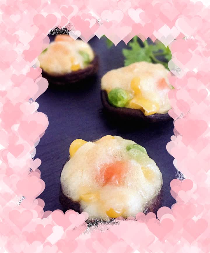 Grilled Mushrooms with Cheese