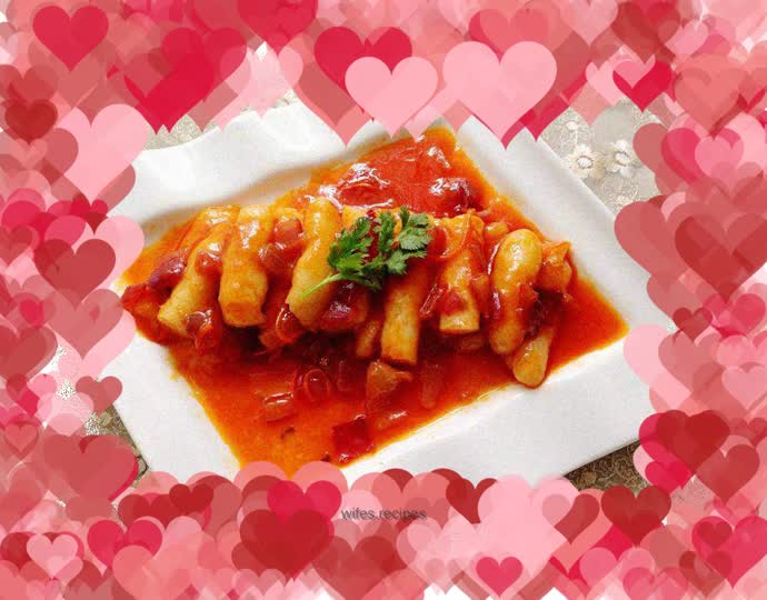【Korean Spicy Rice Cake】--(with finger rice cake recipe)