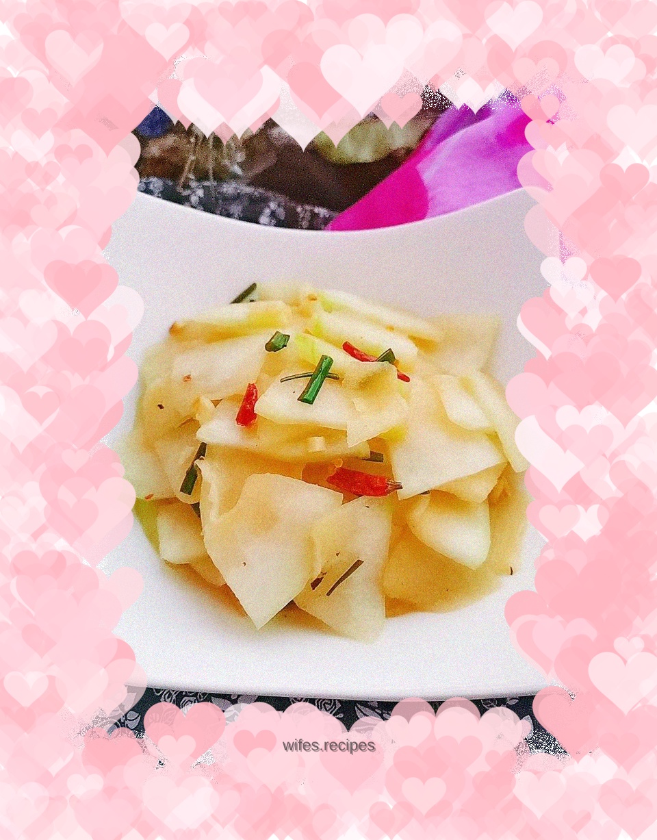 Stir-fried winter melon slices