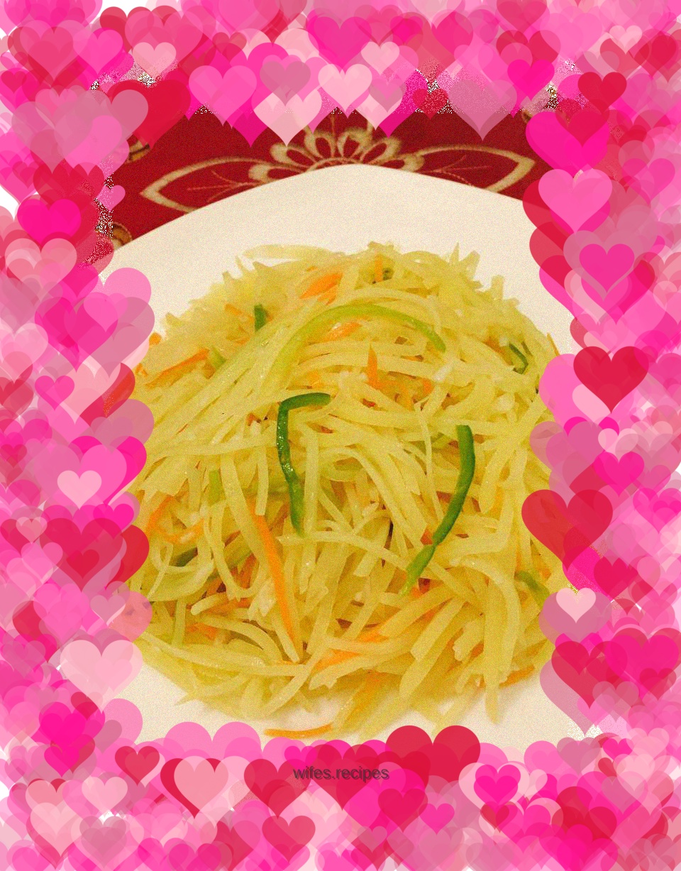 Fried shredded potatoes