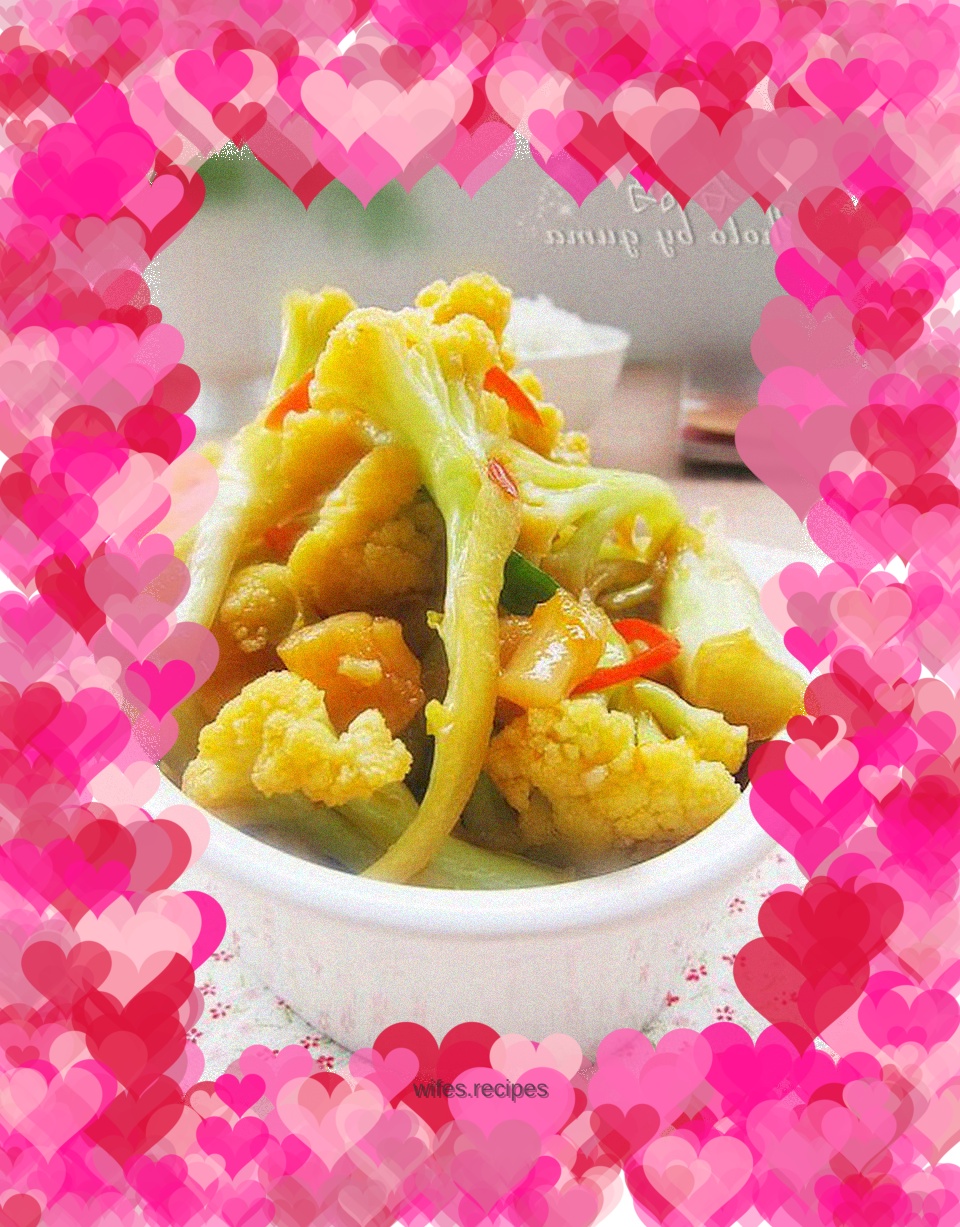 Stir-fried Cauliflower with Scallops