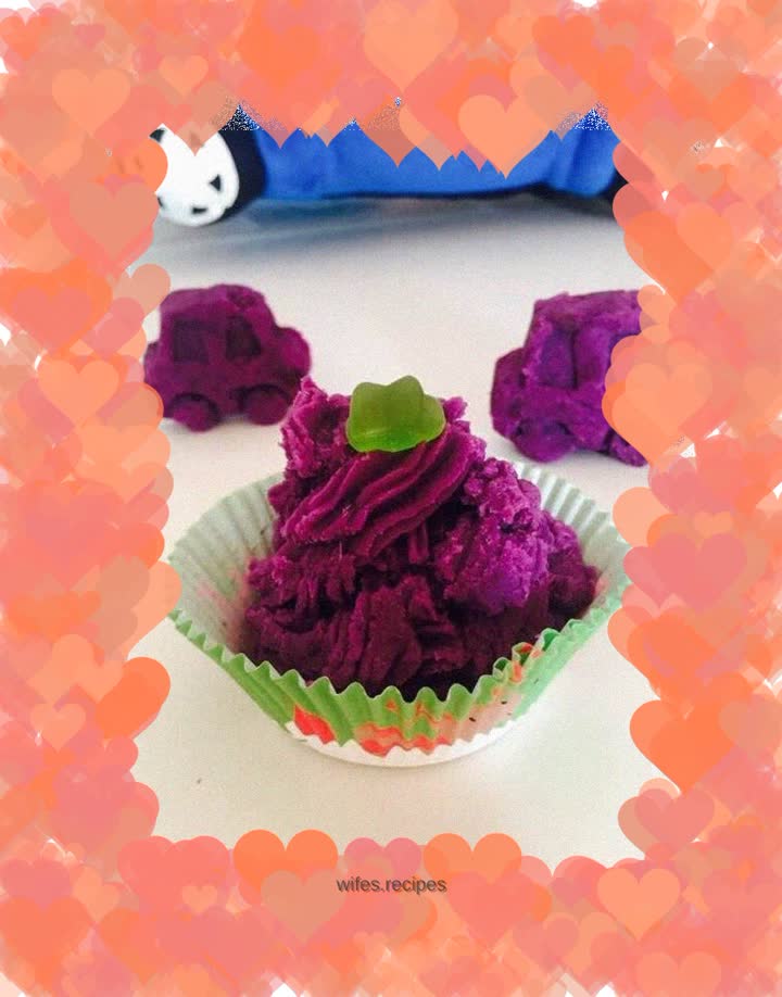Sweet car, fragrant flowers - the transformation of creamy purple sweet potato