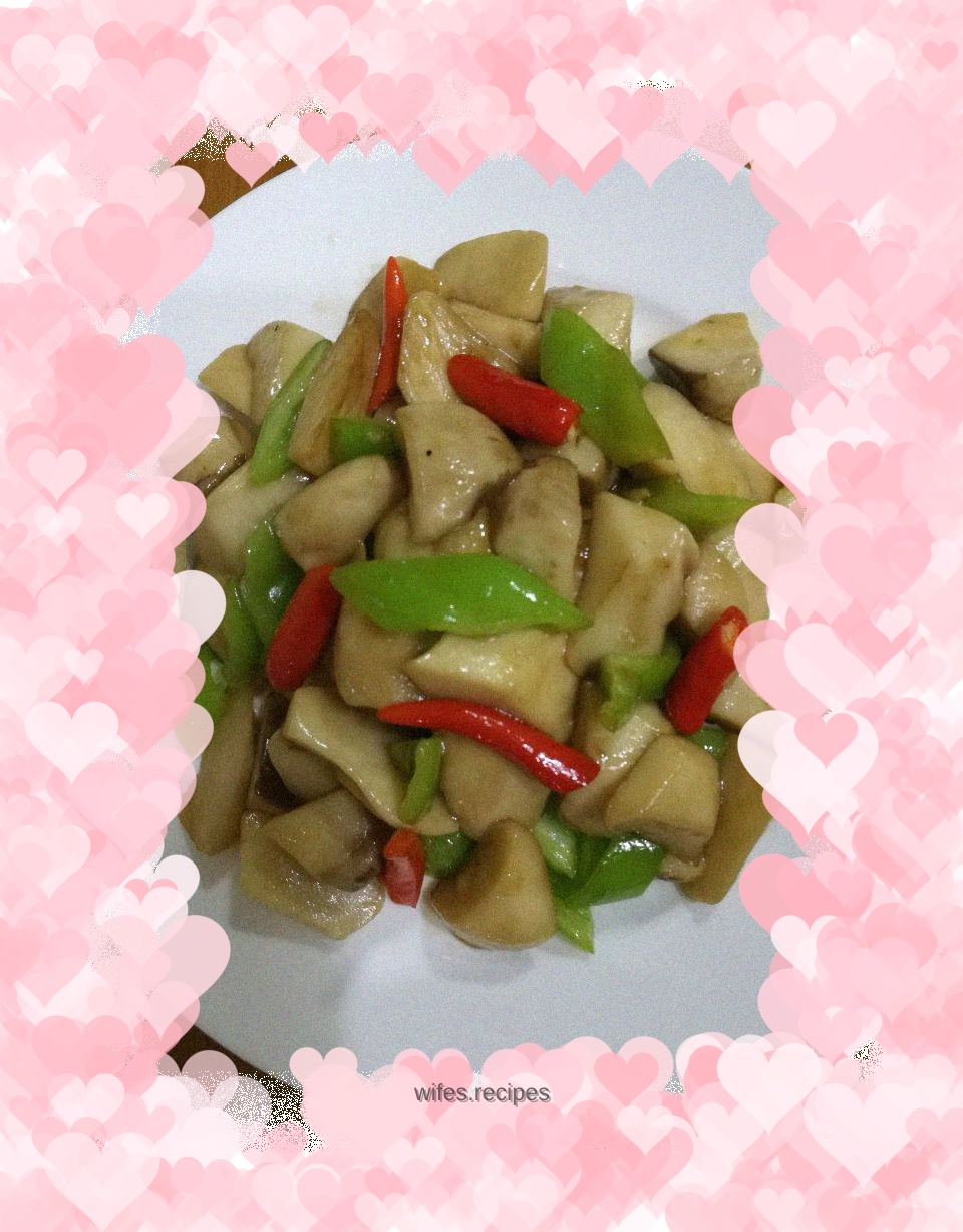 King Oyster Mushroom in Oyster Sauce