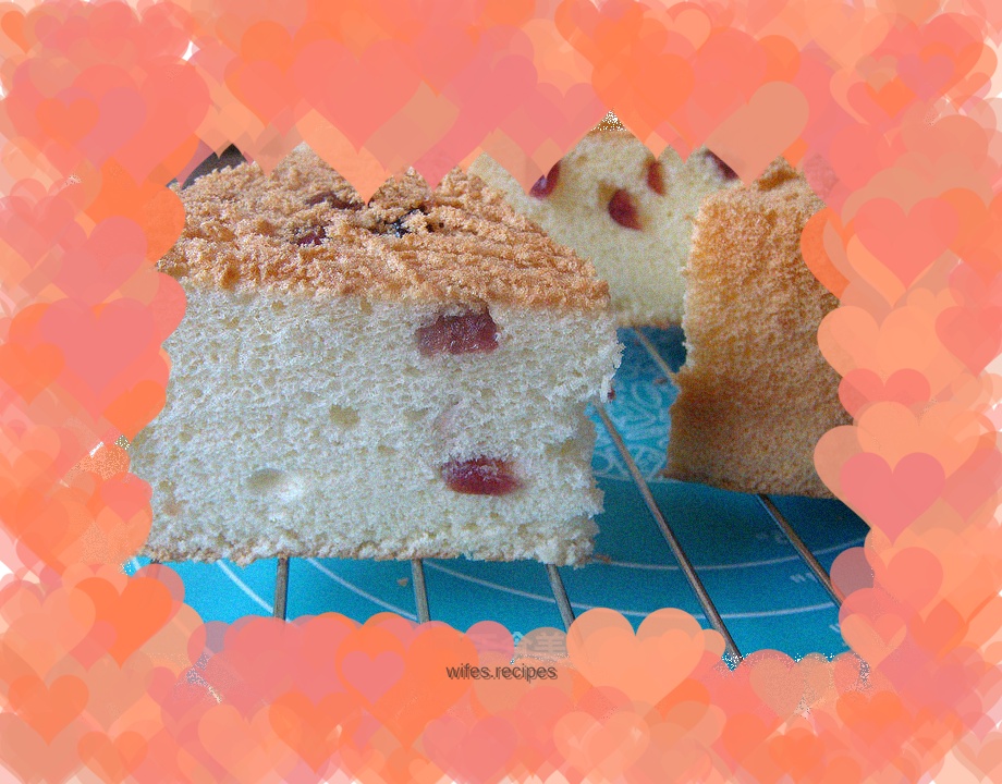 Cranberry Chiffon Cake