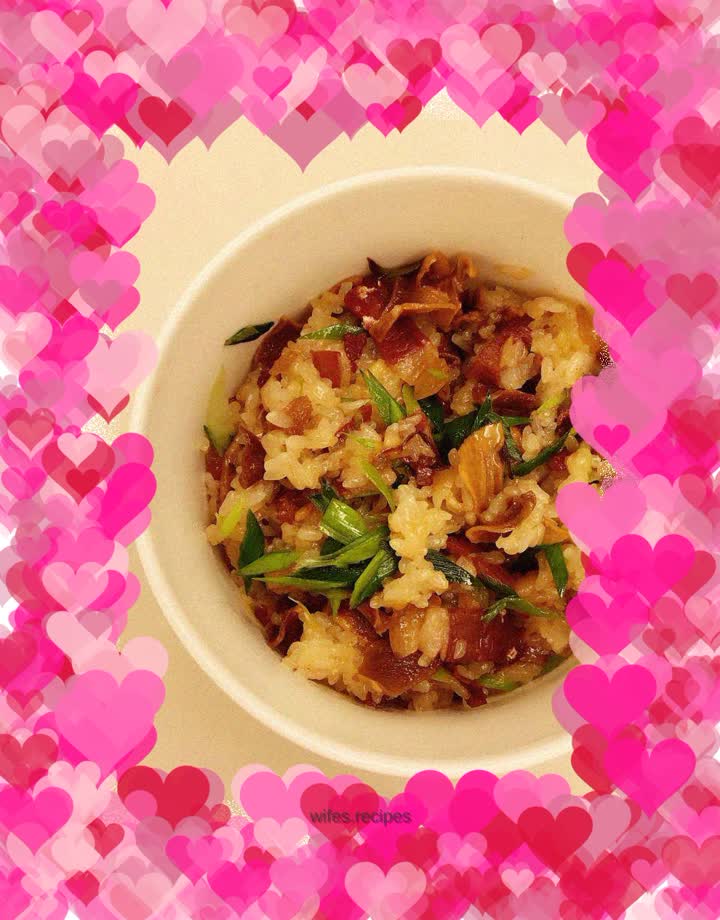 Ham and glutinous rice bento