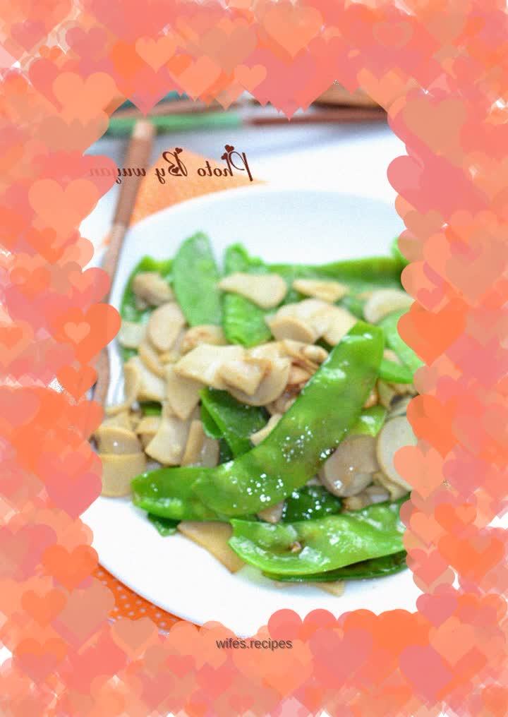 【Stir-fried snow peas】