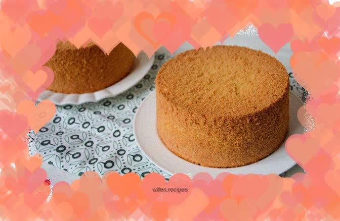 Soy milk chiffon cake