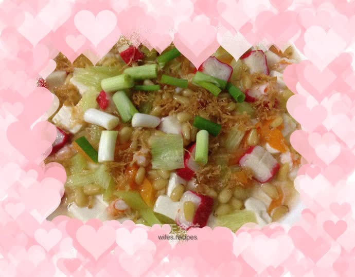 Seafood flavor steamed tofu