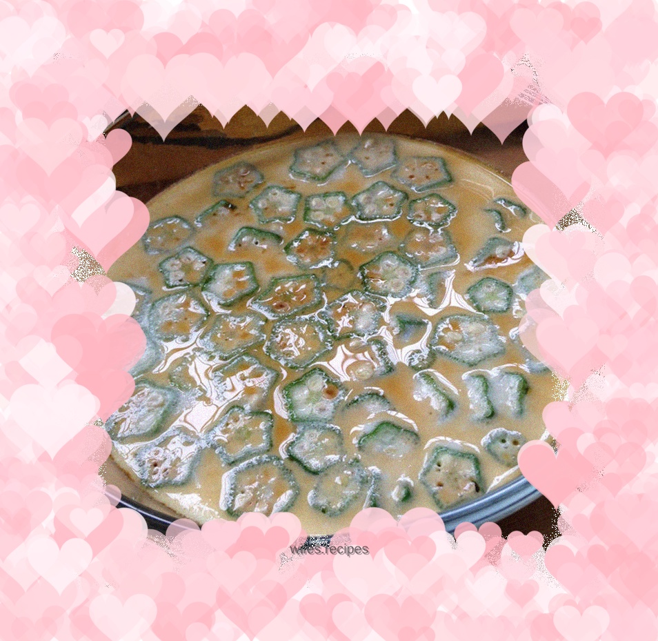 Okra Steamed Egg