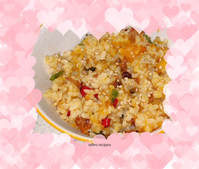 Pumpkin Bacon Fried Rice