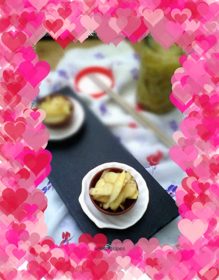 Sweet and sour pickled young ginger