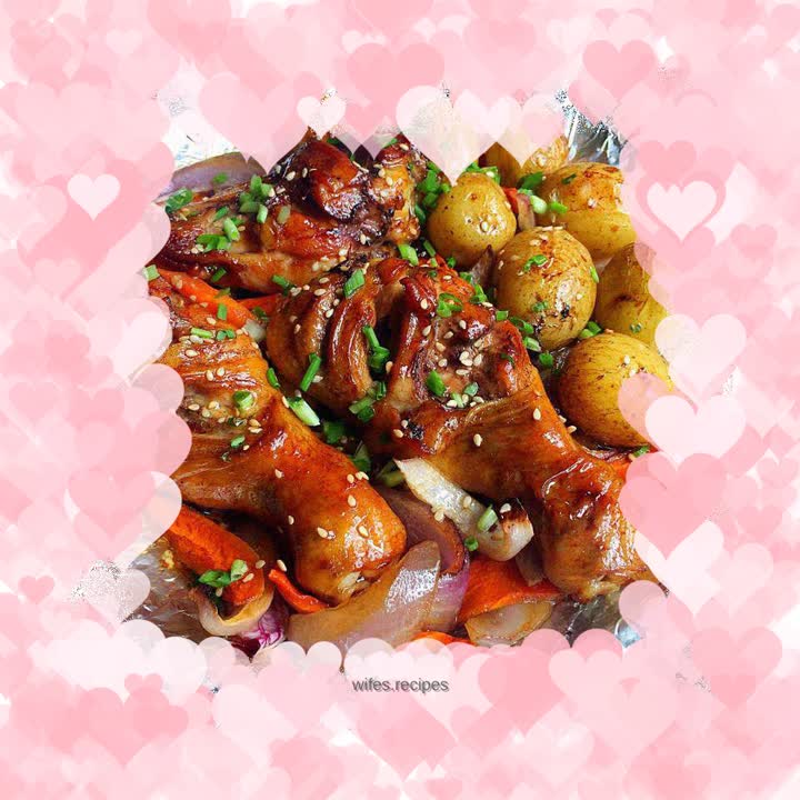 Chicken Legs and Baked Potatoes