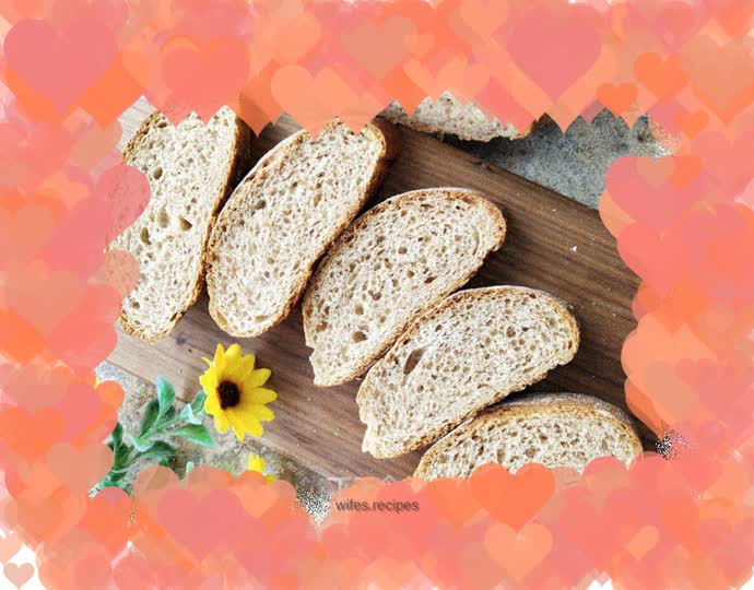 Rose-flavored whole wheat soft European buns