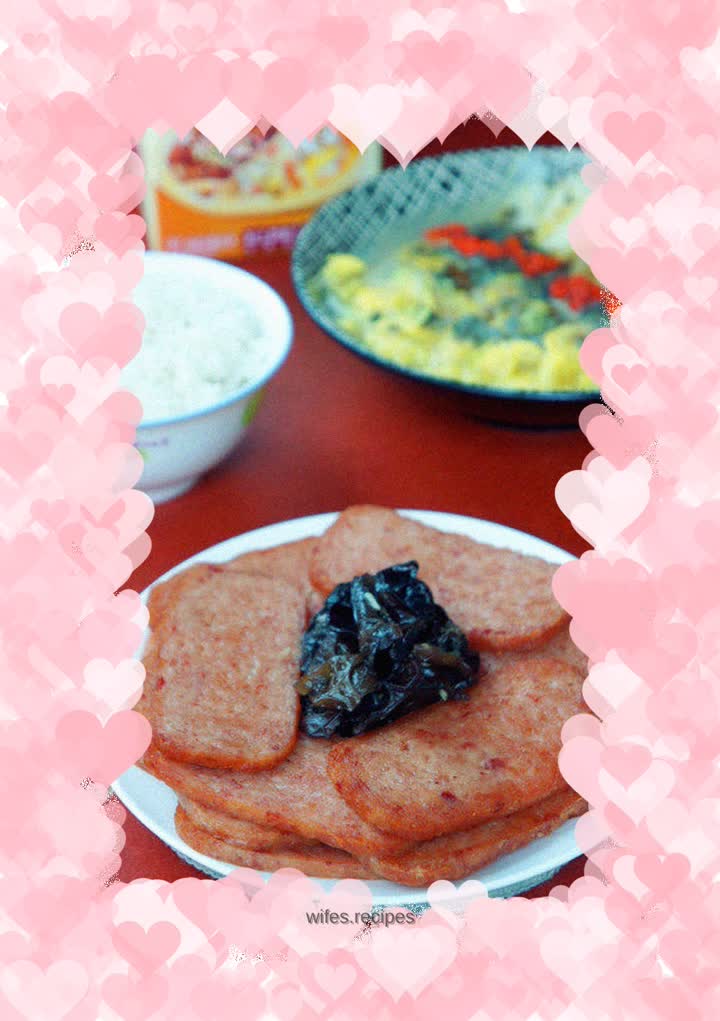 【Fried lunch meat】