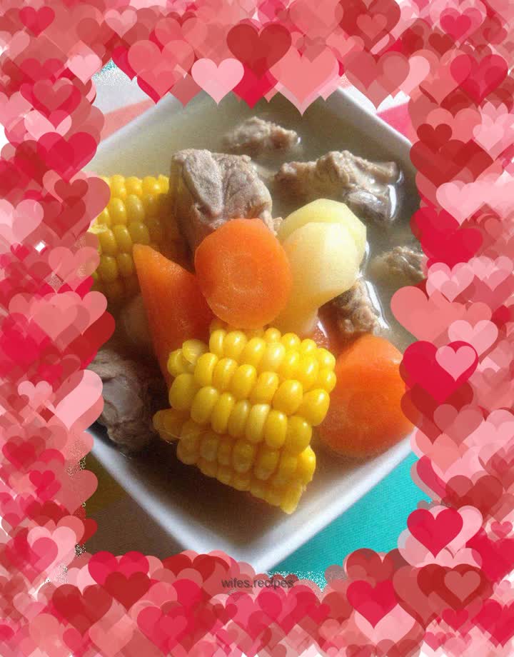 Pork Ribs and Vegetable Soup