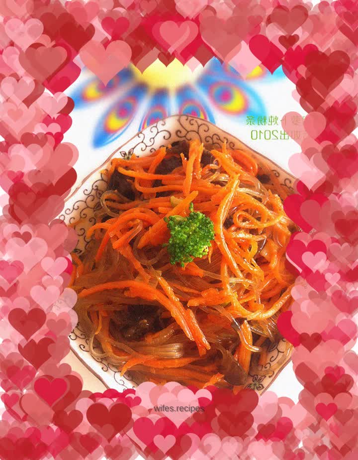 Carrot stewed vermicelli -------delicious home-cooked dish