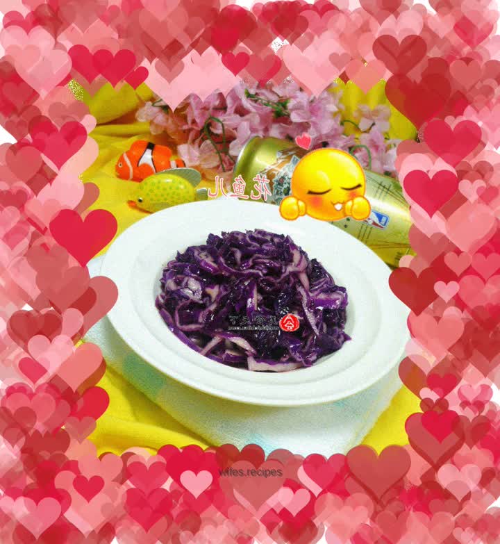 Spicy and Sour Purple Cabbage