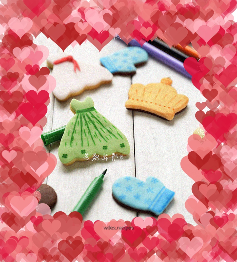 Beautiful and delicious snacks, fondant biscuits