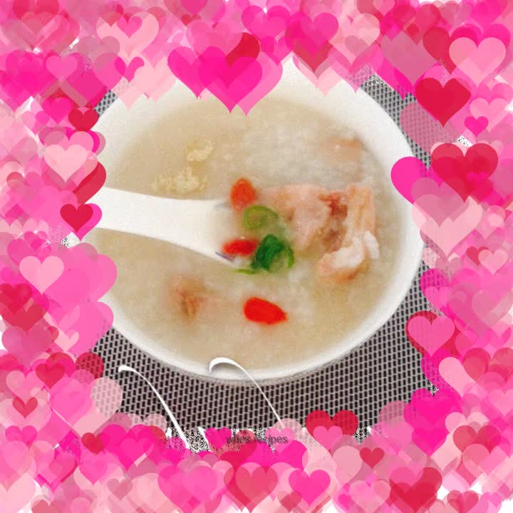 Raw chicken porridge