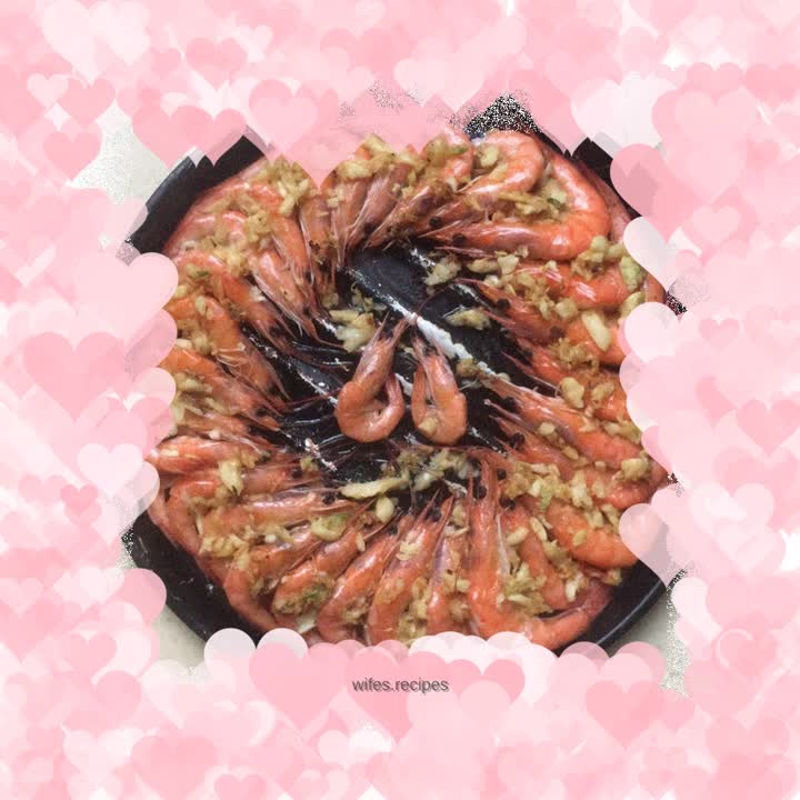 Microwave grilled shrimp