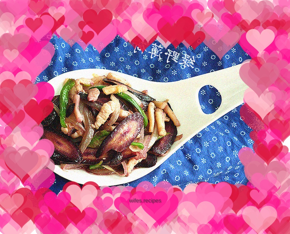 Stir-fried purple carrots