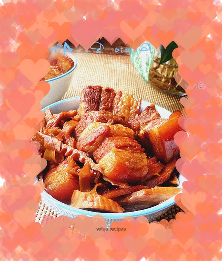 Braised pork with dried bamboo shoots