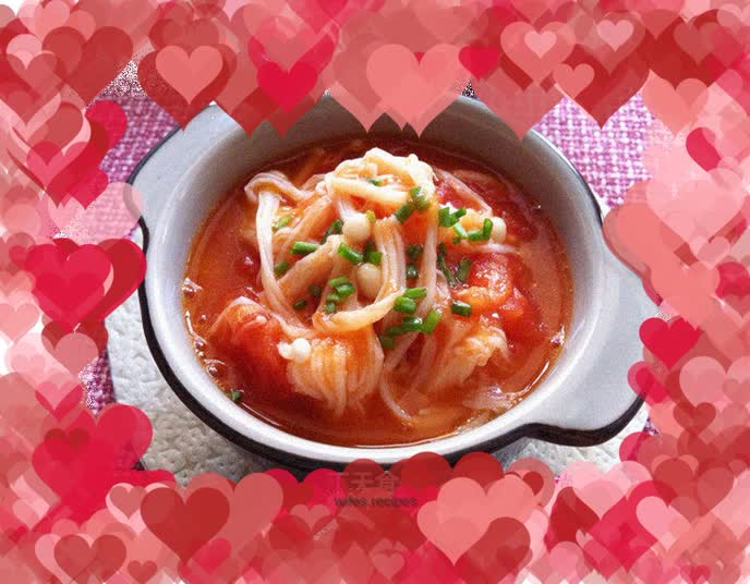 Tomato Enoki Mushroom