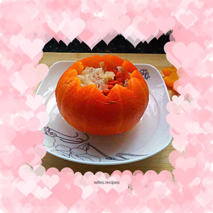 Tremella and Wolfberry Pumpkin Cup