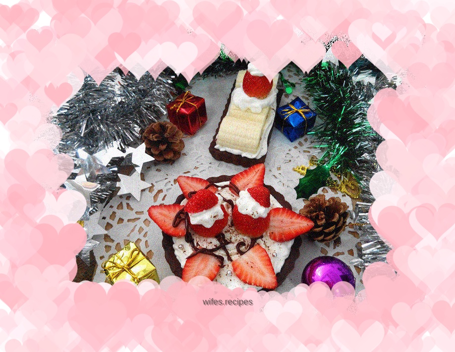 Fruit tarts full of Christmas spirit