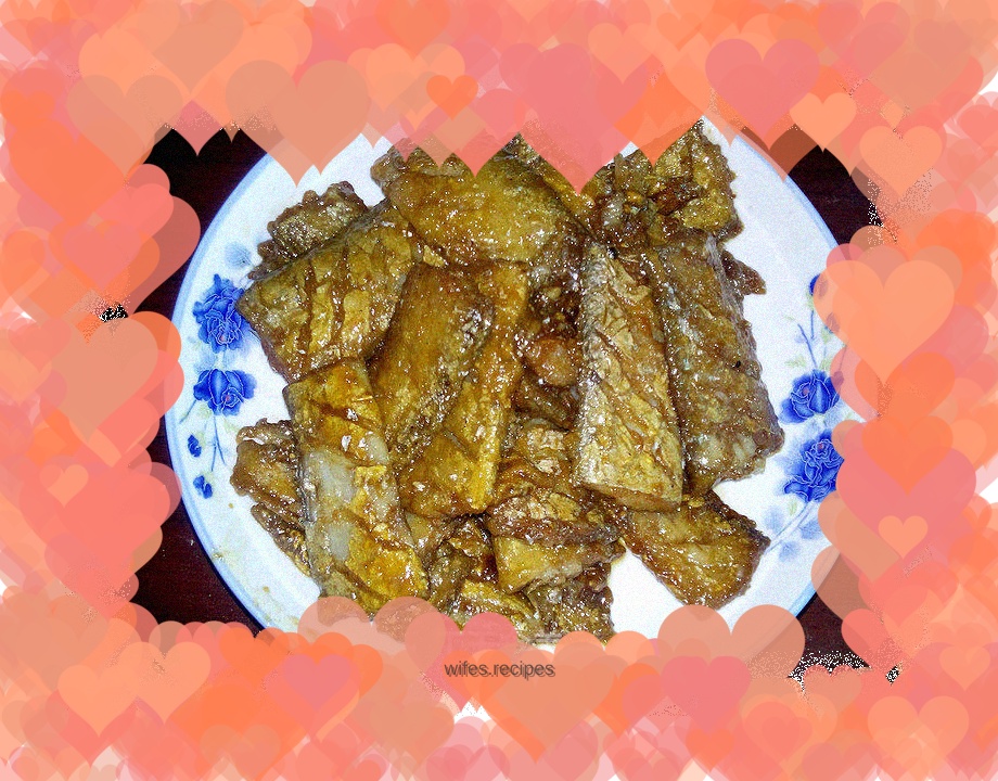 Braised hairtail fish