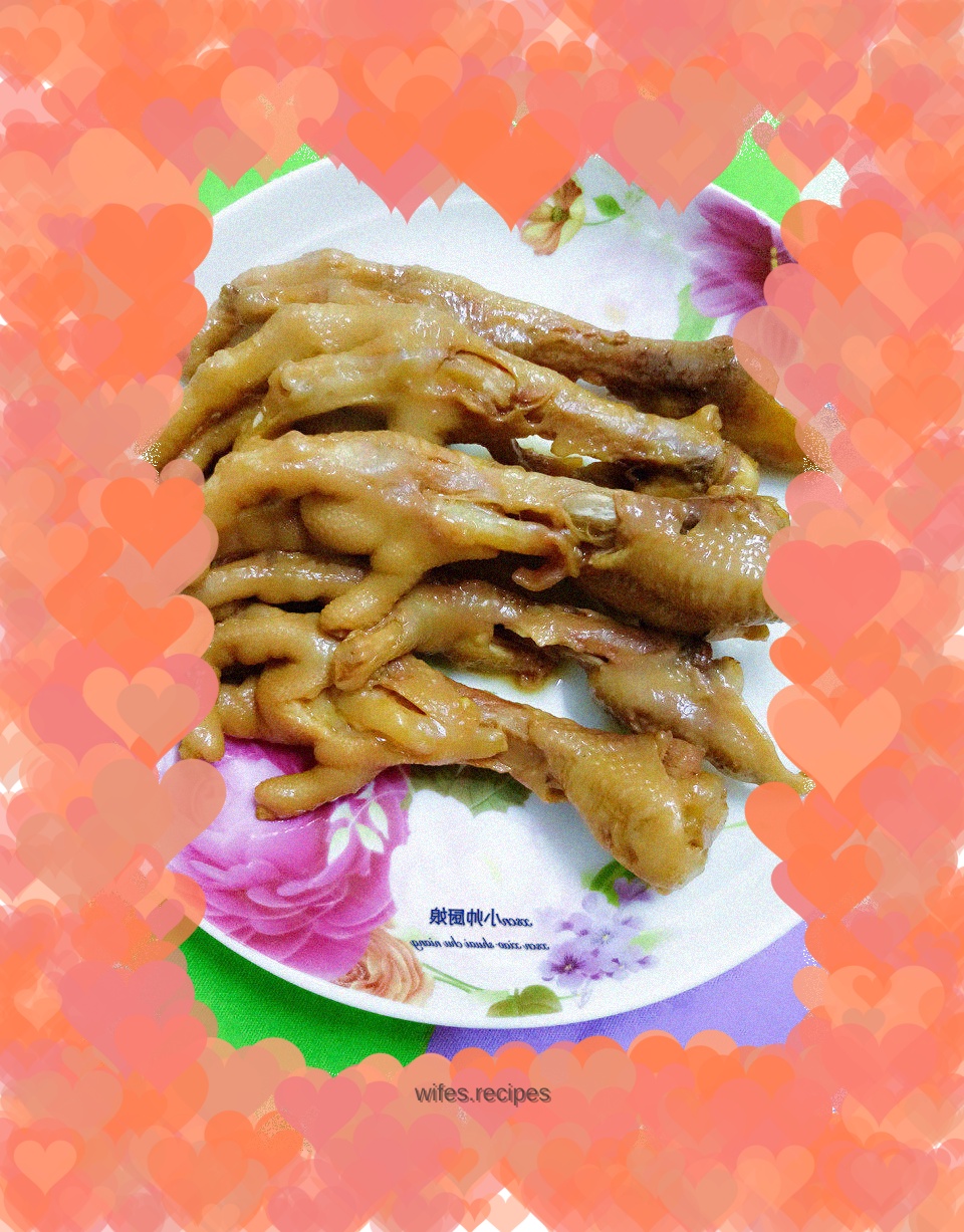 Chicken Feet with Five Spice Sauce~Pressure Cooker Version