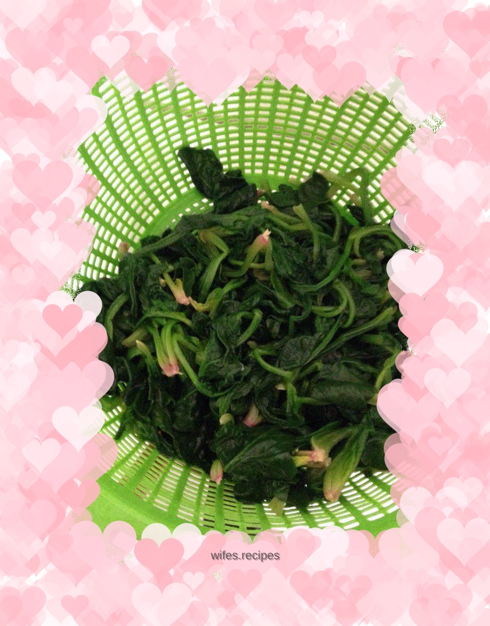 Spinach and eggs