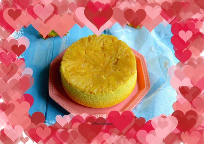 Pineapple Inversion Cake