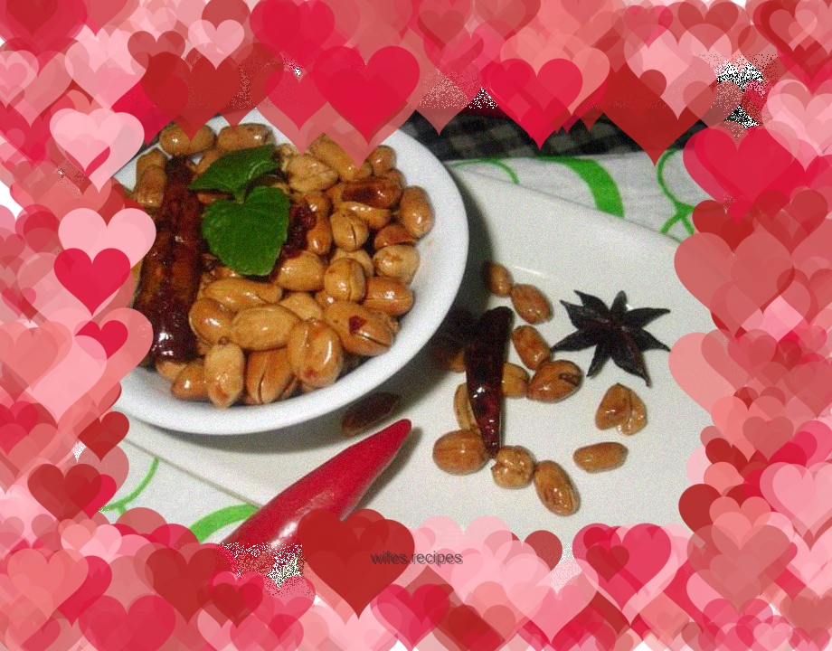 Spicy fried peanuts