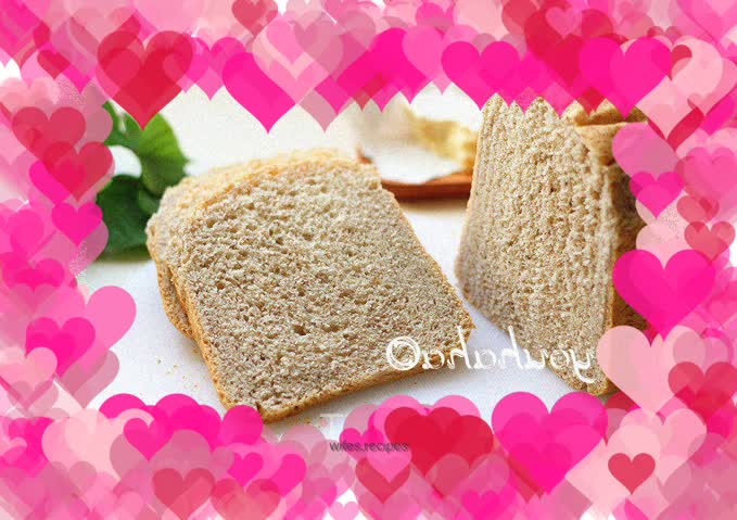 Flax seed toast--bread machine version