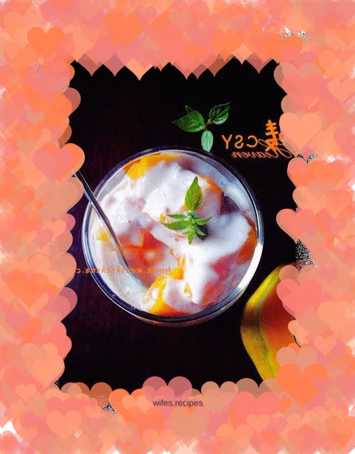 [Eat papaya this way and you won’t feel bored] Papaya yogurt cup