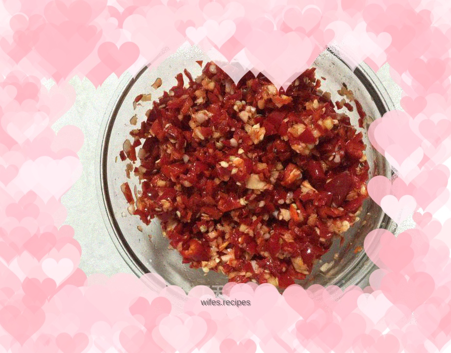 Chop chili pepper