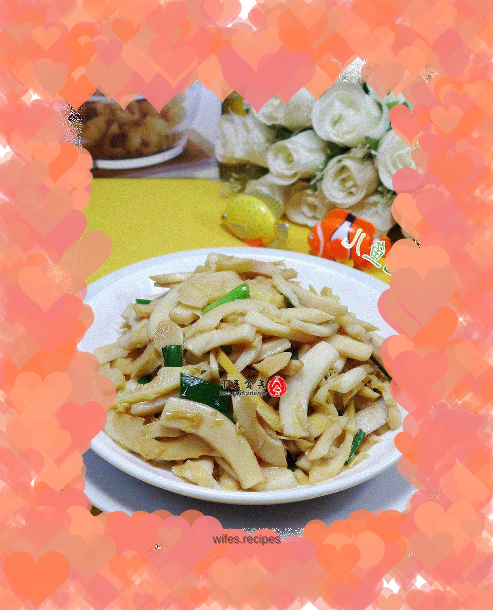 Stir-fried cuttlefish and bamboo shoots