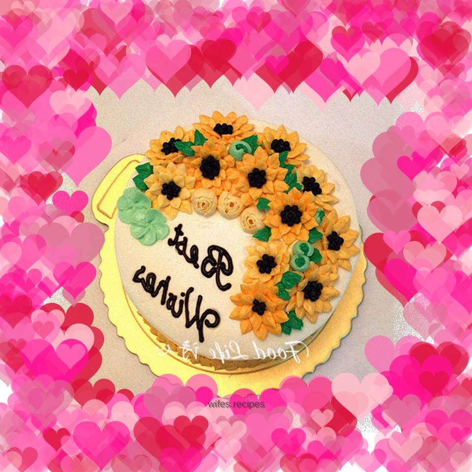 【Sunflower Decorated Cake】