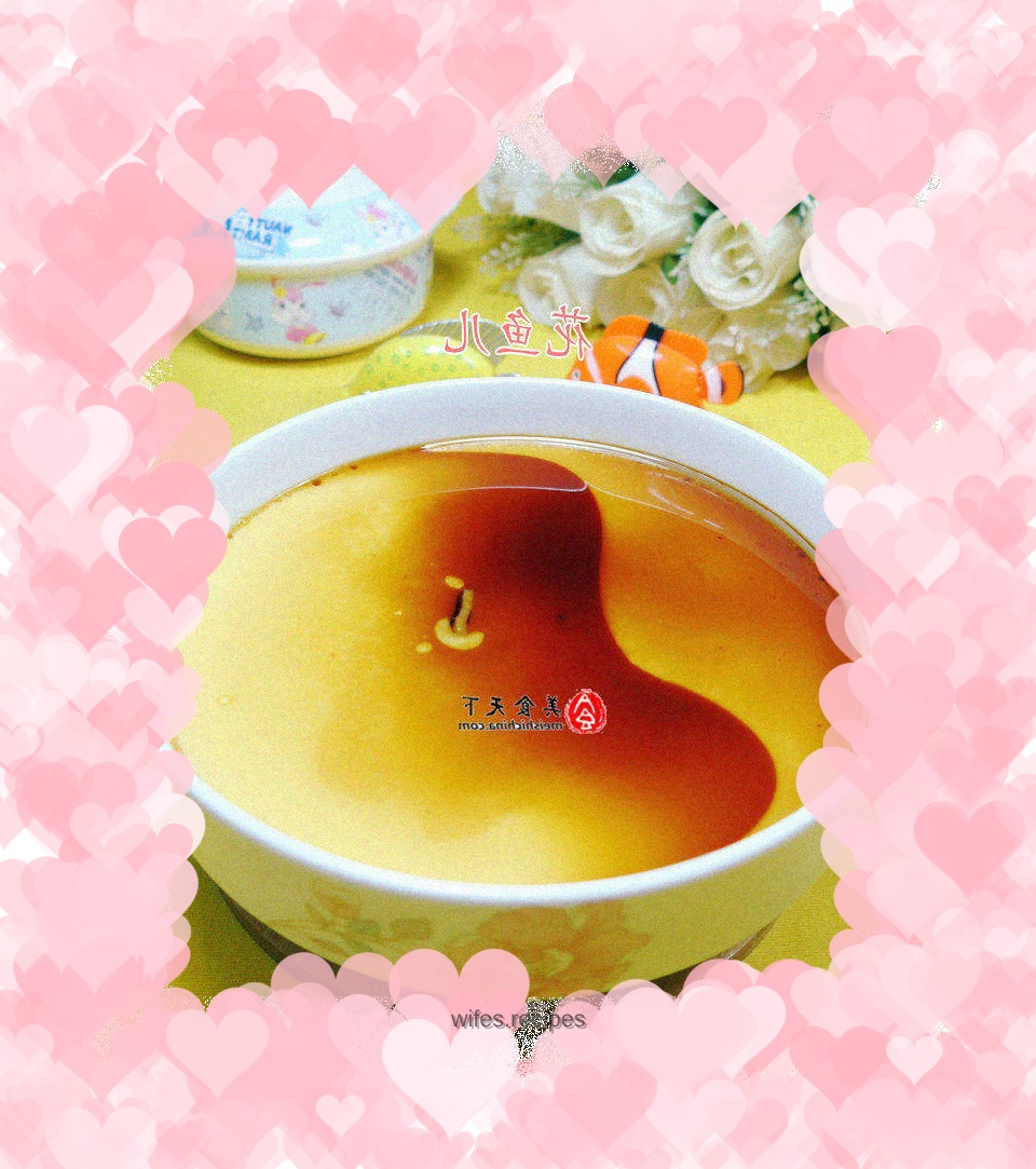 Bacon and egg custard