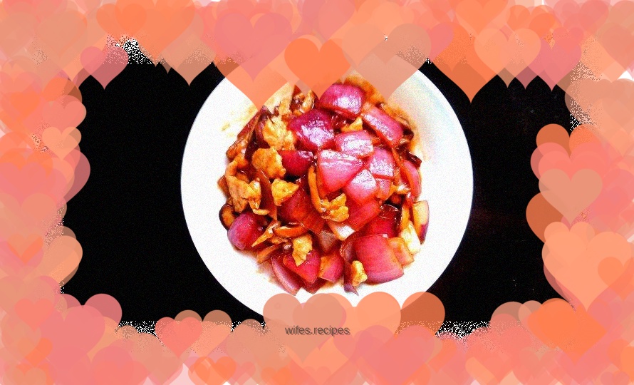 Stir-fried pork with onions