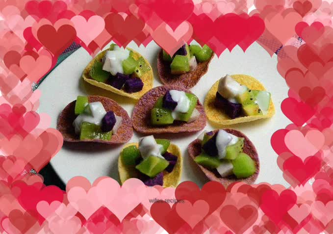 Crispy Potato Chips Fruit Tart