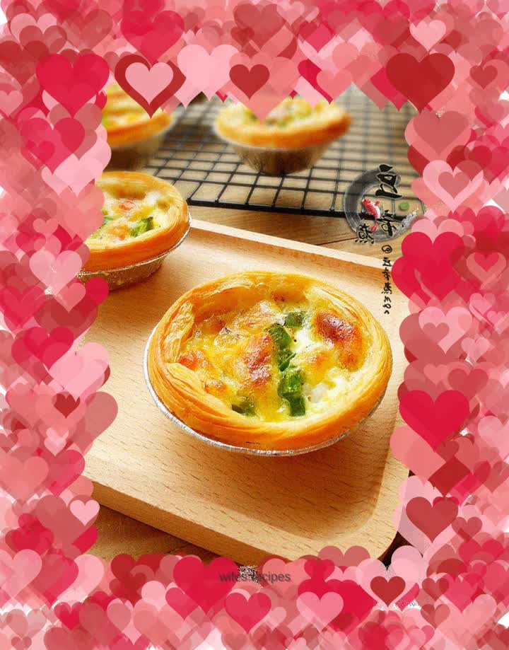 Seafood egg tart