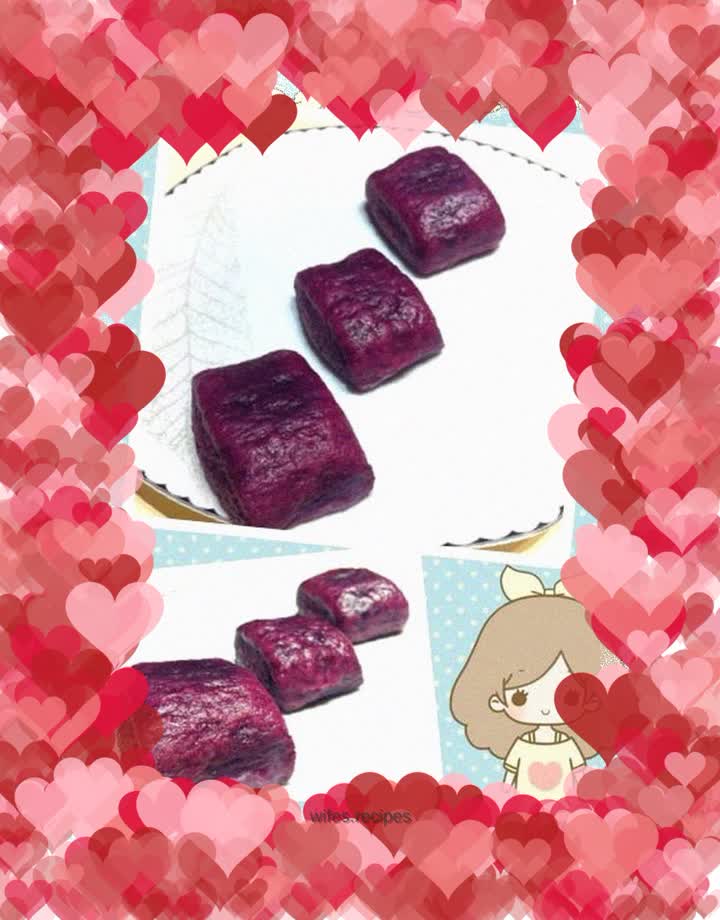 QQ Purple Sweet Potato Steamed Buns